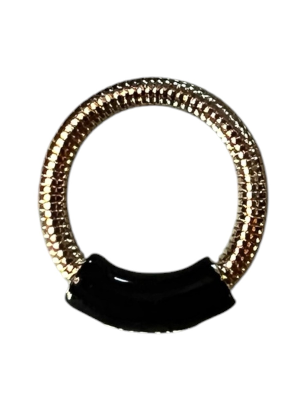 Vintage 2001 ChaneI Spiral Ring Size - 7 
Black Spell- Out - Picture 2 of 5